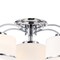 Cwi Lighting Frosted 4 Light Drum Shade Flush Mount With Chrome Finish 5479C28C-4 - alternate 4